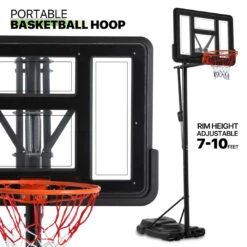 LA Hoops 78702 Basketball Hoop With Handrail-lifting System -Fitness Equip Shop 1987 753