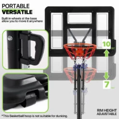 LA Hoops 78702 Basketball Hoop With Handrail-lifting System -Fitness Equip Shop 1988 753