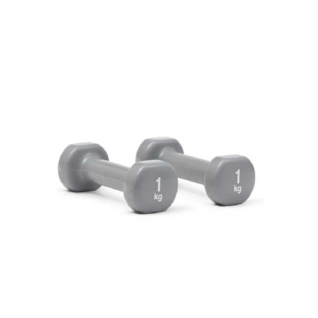 Reebok RAWT-18001 Coated Dumbbell - Grey - 1kg (Pair) 3 Reebok RAWT-18001 Coated Dumbbell - Grey - 1kg (Pair)