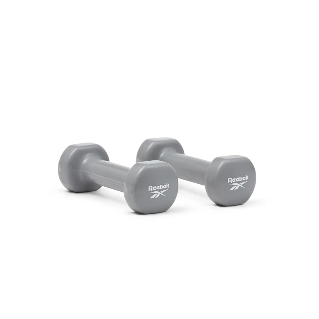 Reebok RAWT-18001 Coated Dumbbell - Grey - 1kg (Pair) 8 Reebok RAWT-18001 Coated Dumbbell - Grey - 1kg (Pair) - Image 6