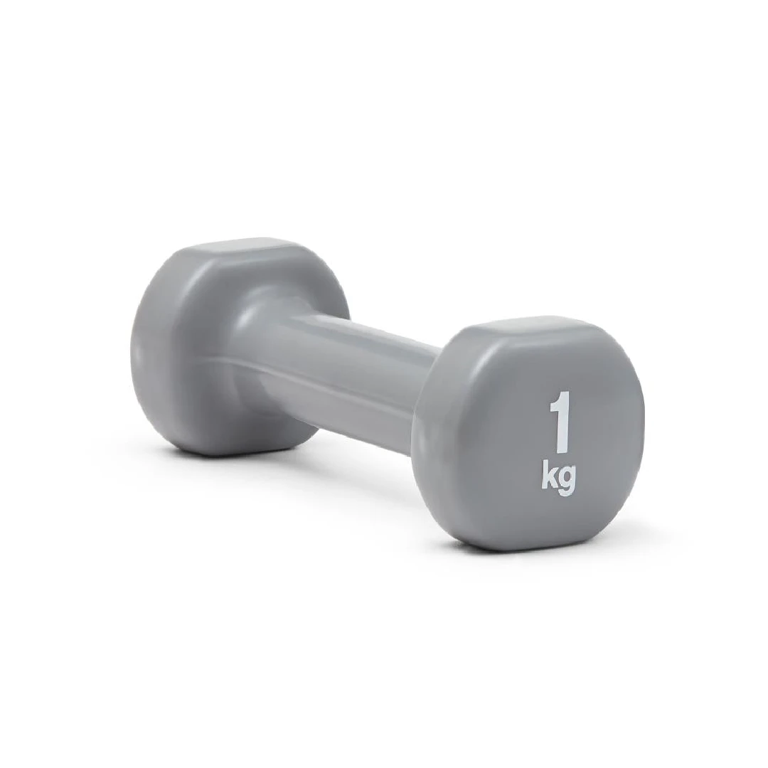 Reebok RAWT-18001 Coated Dumbbell - Grey - 1kg (Pair) 4 Reebok RAWT-18001 Coated Dumbbell - Grey - 1kg (Pair) - Image 2