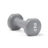 Reebok RAWT-18002 Coated Dumbbell - Grey - 2kg (Pair) -Fitness Equip Shop 2001 755