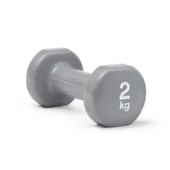 Reebok RAWT-18002 Coated Dumbbell - Grey - 2kg (Pair)