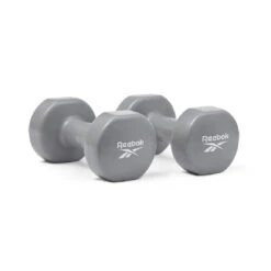 Reebok RAWT-18004 Coated Dumbbell - Grey - 4kg (Pair) -Fitness Equip Shop 2010 757