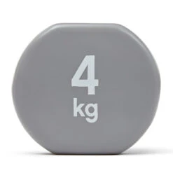 Reebok RAWT-18004 Coated Dumbbell - Grey - 4kg (Pair)