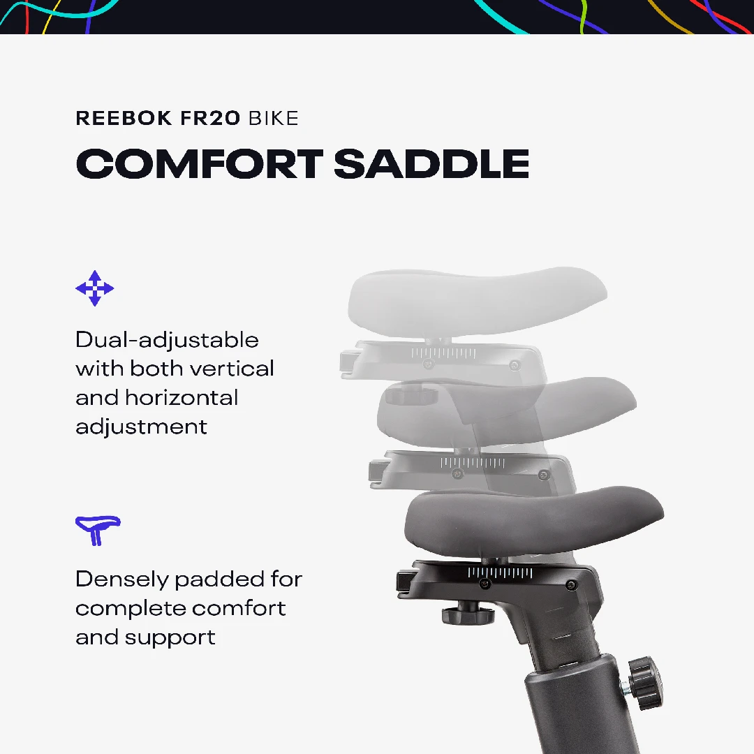 Reebok RVFR-10200BK FR20 Exercise Bike 4 Reebok RVFR-10200BK FR20 Exercise Bike - Image 2