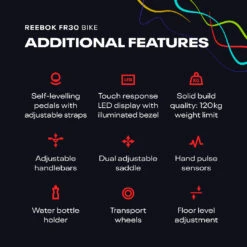 Reebok RVFR-10500RD FR30 Exercise Bike (Red) -Fitness Equip Shop 2145 783