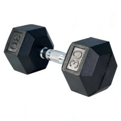 Rising DB001 Rubber Hex Dumbbell - Single (30lbs) -Fitness Equip Shop 2194 792