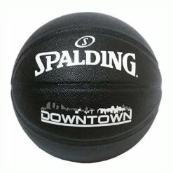 Spalding Downtown Black Sz 7 Rubber Basketball -Fitness Equip Shop 2741 884