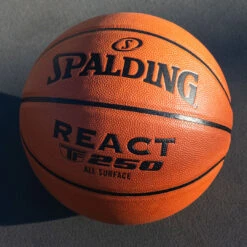 Spalding React FIBA TF-250 Sz7 Composite Basketball -Fitness Equip Shop 2754 886