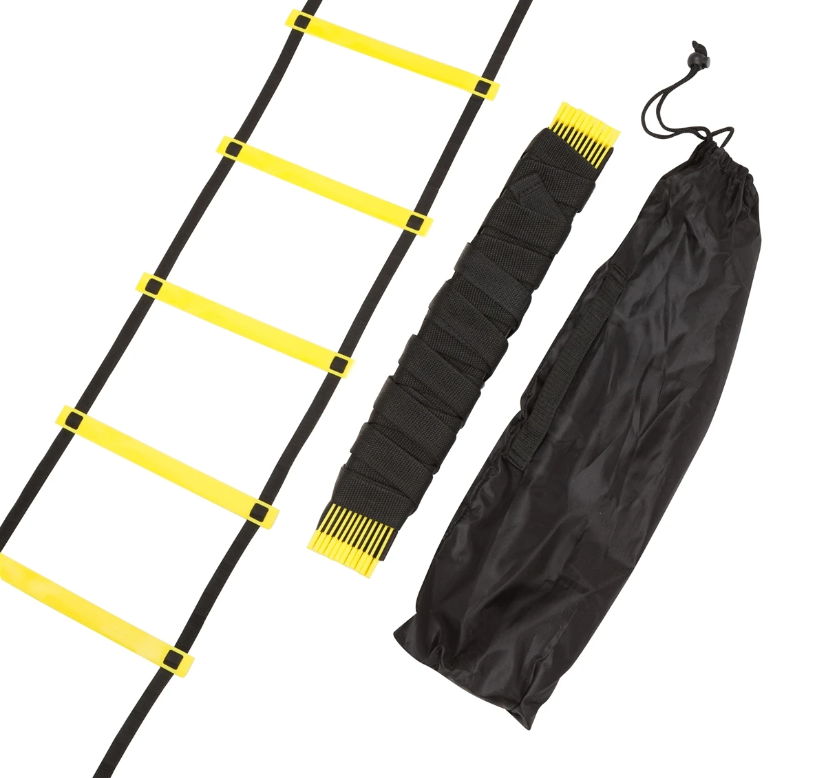Trademark Innovations Agility Ladder - 12 Rungs Training Ladder In Black & Yellow 4 Trademark Innovations Agility Ladder - 12 Rungs Training Ladder In Black & Yellow - Image 2