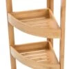 Bamboo Corner Storage Shelf - 4 Tier - By Trademark Innovations -Fitness Equip Shop BAMB 4SHELF 2
