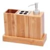 Bath Set Bath Caddy - 100% Natural Bamboo - By Trademark Innovations -Fitness Equip Shop BAMB CADDY 2T