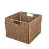 Foldable Storage Basket With Iron Wire Frame By Trademark Innovations -Fitness Equip Shop BSKT SQ BR 2