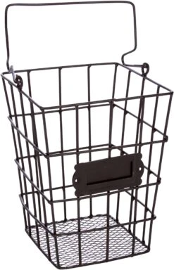 Metal Wire And Mesh Hanging Utensil And Storage Basket By Trademark Innovations