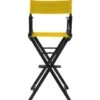 Director's Chair - Counter Height - Black Wood - By Trademark Innovations (Yellow) -Fitness Equip Shop BWDIREC YE 2T
