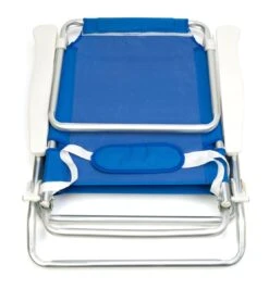 5-Position Aluminum Frame Beach Chair With Pillow By Trademark Innovations (Blue) -Fitness Equip Shop CHR 5BCH BU 4