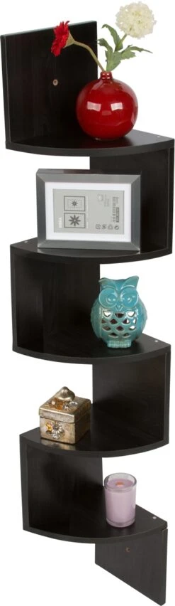 Corner Wall Mount Storage And Display Shelf By Trademark Innovations