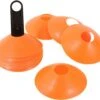 2" Plastic Disc Cone - 24 Pack Orange With Carrier- Sports Training Gear -Fitness Equip Shop DISC24 OR 2