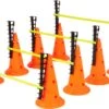 Adjustable Hurdle Cone Set - 8 Cones And 4 Poles - By Trademark Innovations -Fitness Equip Shop HURDCONE ADJ 4X 2