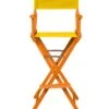 Director's Chair - Bar Height - Wood And Fabric Color Choices - By Trademark Innovations (Honey Wood With Yellow) -Fitness Equip Shop HWDIREC YE 2