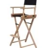 Director's Chair - Counter Height - Light Wood - By Trademark Innovations (Black) 2 Director's Chair - Counter Height - Light Wood - By Trademark Innovations (Black) -Fitness Equip Shop LWDIREC BL 2