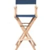 Director's Chair - Counter Height - Light Wood - By Trademark Innovations (Blue) -Fitness Equip Shop LWDIREC BU 2T