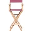 Director's Chair - Counter Height - Light Wood - By Trademark Innovations (Pink) 1 Director's Chair - Counter Height - Light Wood - By Trademark Innovations (Pink) -Fitness Equip Shop LWDIREC PINK 2T