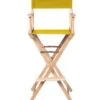 Director's Chair - Counter Height - Light Wood - By Trademark Innovations (Yellow) -Fitness Equip Shop LWDIREC YE 2T