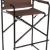 Lightweight And Durable Aluminum Folding Tall Director's Chair By Trademark Innovations -Fitness Equip Shop METALDIREC BR 2T