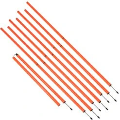 Sports Coaching Agility 6' Training Poles (Set Of 8)