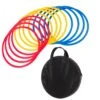 Trademark Innovations Speed & Agility Training Rings - Set Of 12 - 18" Diameter - Multicolor (With Carrycase)