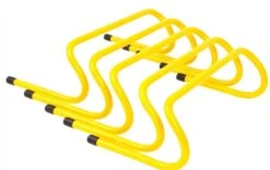 Trademark Innovations Speed Training Hurdles Pack Of 5 (Yellow, 6 Inch)