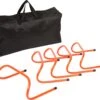 Trademark Innovations Speed Training Hurdles Pack Of 5 With Case (Orange, 6 Inch)