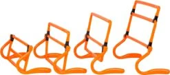 Trademark Innovations Set Of 5 Adjustable Speed Training Hurdles (Orange)