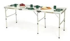 Portable Lightweight Aluminum Folding Table By Trademark Innovations