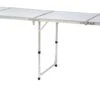 Portable Adjustable Lightweight Quad Size Aluminum Folding Table By Trademark Innovations 1 Portable Adjustable Lightweight Quad Size Aluminum Folding Table By Trademark Innovations -Fitness Equip Shop TBLEQUAD WIDE 2